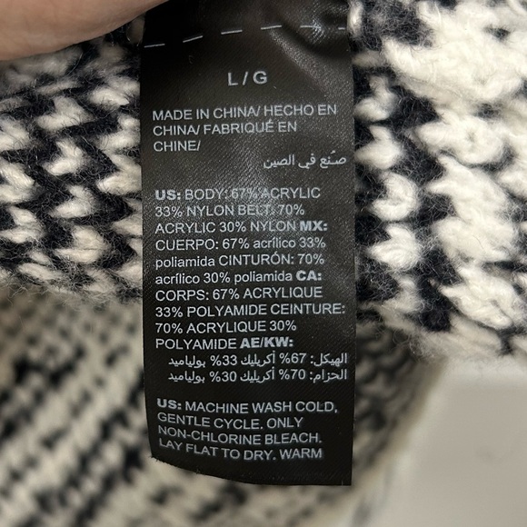 NWT White House Black Market Plaid Sweater Coat - Picture 6 of 8